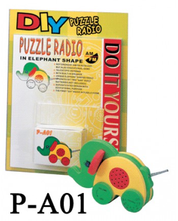 PUZZLE RADIO IN ANIMAL SHAPE