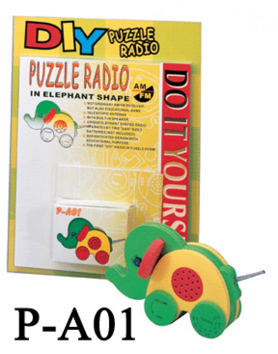 PUZZLE RADIO IN ANIMAL SHAPE